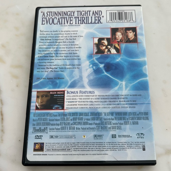 THE DEEP END DVD - Picture 3 of 3